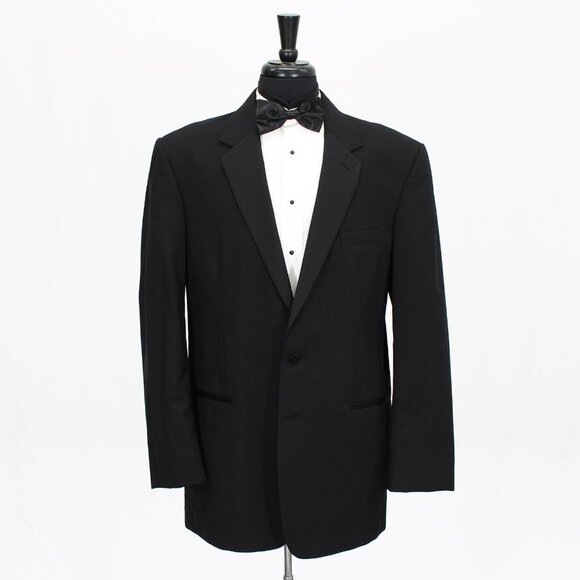 Jean Yves Other - Jean Yves 42L Black Solid 2-Button Tuxedo Jacket Blazer V135